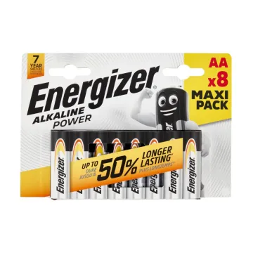 ENERGIZER ΜΠΑΤΑΡΙΕΣ ΑΛΚΑΛΙΚΕΣ AA LR06 1.5V ALKALINE POWER 8/BLISTER