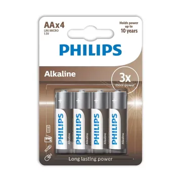 PHILIPS ΜΠΑΤΑΡΙΕΣ ΑΛΚΑΛΙΚΕΣ AA LR06 1.5V ALKALINE 4/BLISTER