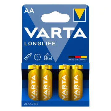 VARTA ΜΠΑΤΑΡΙΕΣ ΑΛΚΑΛΙΚΕΣ AA LR06 1.5V ALKALINE LONGLIFE 4106 4/BLISTER