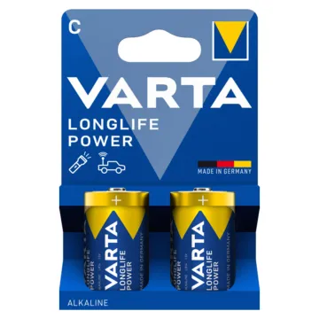 VARTA ΜΠΑΤΑΡΙΕΣ ΑΛΚΑΛΙΚΕΣ C LR14 1.5V ALKALINE LONGLIFE POWER 4914 2/BLISTER