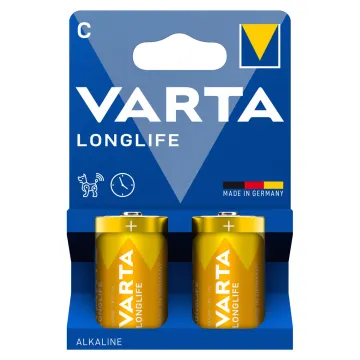 VARTA ΜΠΑΤΑΡΙΕΣ ΑΛΚΑΛΙΚΕΣ C LR14 1.5V ALKALINE LONGLIFE 4114 2/BLISTER