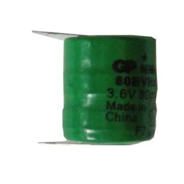 GP ΜΠΑΤΑΡΙΑ ΤΑΜΕΙΑΚΗΣ 3.6V 80mAh ΝΙΜΗ ΠΑΚ.3 με λαμάκια