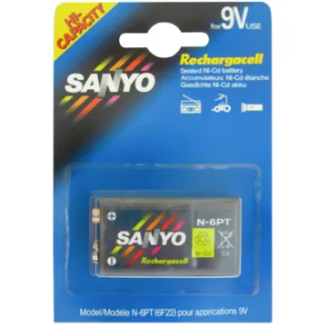 SANYO ΜΠΑΤΑΡΙΕΣ ΕΠΑΝΑΦΟΡΤΙΖΟΜΕΝΕΣ NC 9V 110mAh 1/BLISTER