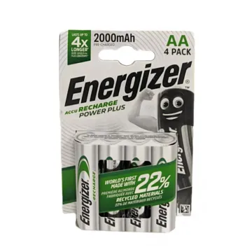 ENERGIZER ΜΠΑΤΑΡΙΕΣ ΕΠΑΝΑΦΟΡΤΙΖΟΜΕΝΕΣ AA/HR06 1.2V 2000mAh Ni-MH RECHARGE POWER PLUS 4/BLISTER