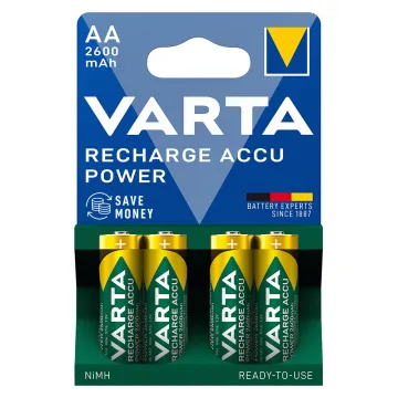 VARTA ΜΠΑΤΑΡΙΕΣ ΕΠΑΝΑΦΟΡΤΙΖΟΜΕΝΕΣ AA/HR06 1.2V 2600mAh Ni-MH RECHARGE ACCU POWER READY TO USE 4/BLISTER