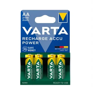 VARTA ΜΠΑΤΑΡΙΕΣ ΕΠΑΝΑΦΟΡΤΙΖΟΜΕΝΕΣ AA/HR06 1.2V 2100mAh Ni-MH RECHARGE ACCU POWER READY TO USE 4/BLISTER
