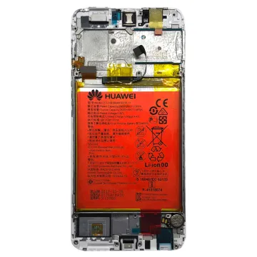 HUAWEI P SMART ΟΘΟΝΗ IPS + TOUCH SCREEN + LENS + FRAME + BATTERY 02351SVE WHITE ORIGINAL SERVICE PACK