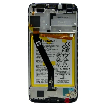 HUAWEI Y6 2018/Y6 PRIME 2018/HONOR 7A ΟΘΟΝΗ IPS + TOUCH SCREEN + LENS + FRAME + BATTERY 02351WLJ BLACK ORIGINAL SERVICE PACK