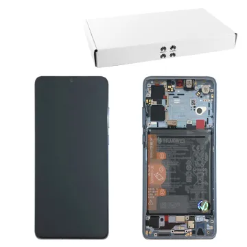 HUAWEI P30 ΟΘΟΝΗ OLED + TOUCH SCREEN + LENS + FRAME + BATTERY 02354KUB BREATHING CRYSTAL ORIGINAL SERVICE PACK