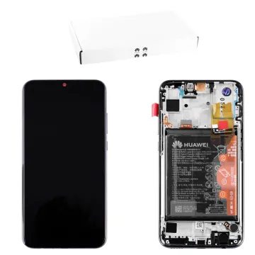 HONOR 10 LITE/HONOR 20 LITE ΟΘΟΝΗ IPS + TOUCH SCREEN + LENS + FRAME + BATTERY 02352QMT BLACK ORIGINAL SERVICE PACK