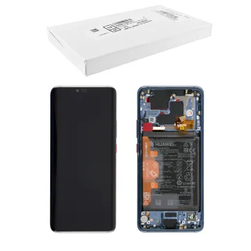HUAWEI MATE 20 PRO ΟΘΟΝΗ OLED + TOUCH SCREEN + LENS + FRAME + BATTERY 02352FRX BLUE ORIGINAL SERVICE PACK