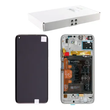 HUAWEI P40 LITE ΟΘΟΝΗ IPS + TOUCH SCREEN + LENS + FRAME + BATTERY 02353KFV BREATHING CRYSTAL ORIGINAL SERVICE PACK