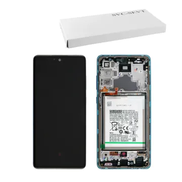 SAMSUNG A72 A725/A72 5G A726 ΟΘΟΝΗ AMOLED + TOUCH SCREEN + LENS + FRAME + BATTERY GH82-25541B BLUE ORIGINAL SERVICE PACK