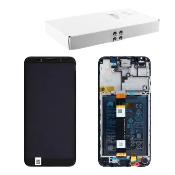 HUAWEI Y5P ΟΘΟΝΗ IPS + TOUCH SCREEN + LENS + FRAME + BATTERY 02353RJP BLACK ORIGINAL SERVICE PACK