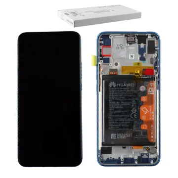 HUAWEI P SMART Z ΟΘΟΝΗ IPS + TOUCH SCREEN + LENS + FRAME + BATTERY 02352RXU BLUE ORIGINAL SERVICE PACK