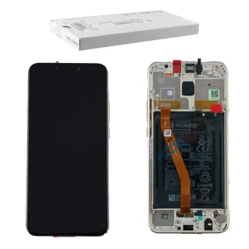 HUAWEI MATE 20 LITE ΟΘΟΝΗ IPS + TOUCH SCREEN + LENS + FRAME + BATTERY 02352GTV GOLD ORIGINAL SERVICE PACK