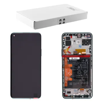 HUAWEI P40 LITE 5G ΟΘΟΝΗ IPS + TOUCH SCREEN + LENS + FRAME + BATTERY 02353SUP GREEN ORIGINAL SERVICE PACK
