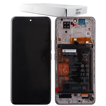 HONOR 200 5G ΟΘΟΝΗ OLED + TOUCH SCREEN + LENS + FRAME + BATTERY 0235ALRK WHITE ORIGINAL SERVICE PACK