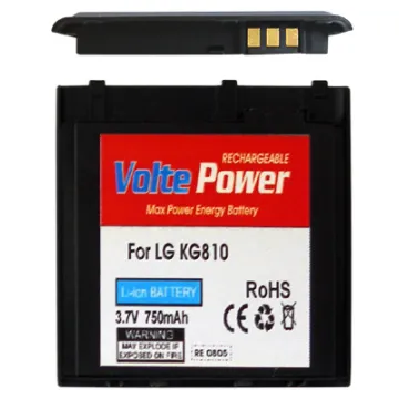 ΜΠΑΤΑΡΙΑ LG KG810 BLACK 750mAh Li-ion (LGLP-GAMM)VoltePower