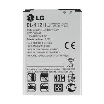 ΜΠΑΤΑΡΙΑ LG BL-41ZH H340 LEON/D290 1900mAh BULK 3P OR