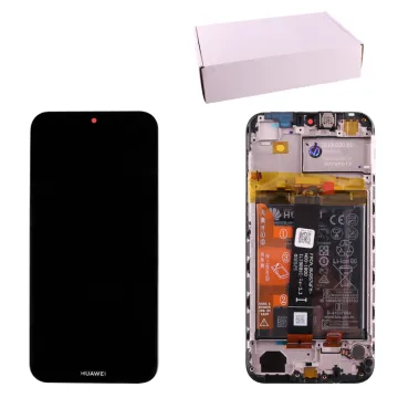 HUAWEI Y5 2019/HONOR 8S ΟΘΟΝΗ IPS + TOUCH SCREEN + LENS + FRAME + BATTERY 02352QNW BLACK ORIGINAL SERVICE PACK