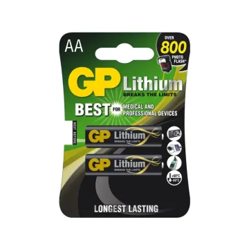 GP ΜΠΑΤΑΡΙΕΣ ΦΩΤΟΓΡΑΦΙΚΗΣ ΛΙΘΙΟΥ AA FR6 1,5V Li-ion 2/BLISTER