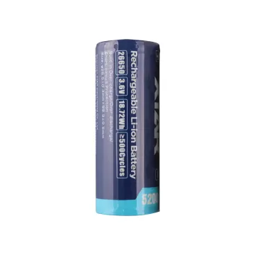 XTAR ΜΠΑΤΑΡΙΑ ΕΠΑΝΑΦΟΡΤΙΖΟΜΕΝΗ ΛΙΘΙΟΥ 26650 3.6V 5200mAh Li-ion ΜΕ ΠΡΟΣΤΑΣΙΑ