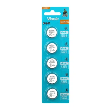 VINNIC ΜΠΑΤΑΡΙΕΣ ΝΟΜΙΣΜΑΤΟΣ ΛΙΘΙΟΥ CR2016 3V Li-ion 1 ΤΕΜ. 5/BLISTER