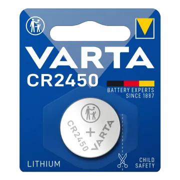 VARTA ΜΠΑΤΑΡΙΕΣ ΝΟΜΙΣΜΑΤΟΣ ΛΙΘΙΟΥ CR2450 3V Li-ion 1/BLISTER