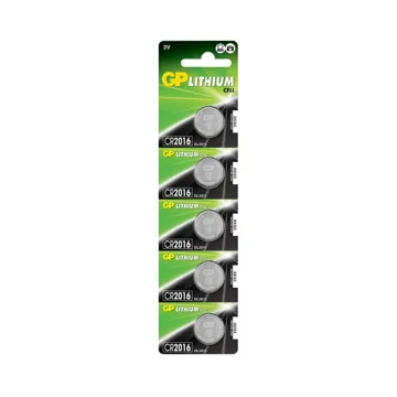 GP ΜΠΑΤΑΡΙΕΣ ΝΟΜΙΣΜΑΤΟΣ ΛΙΘΙΟΥ CR2016 3V 80mAh Li-ion 1 ΤΕΜ. 5/BLISTER