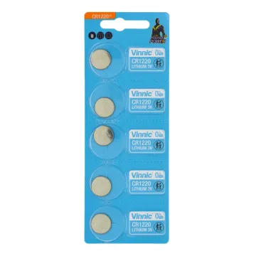VINNIC ΜΠΑΤΑΡΙΕΣ ΝΟΜΙΣΜΑΤΟΣ ΛΙΘΙΟΥ CR1220 3V Li-ion 1 ΤΕΜ. 5/BLISTER