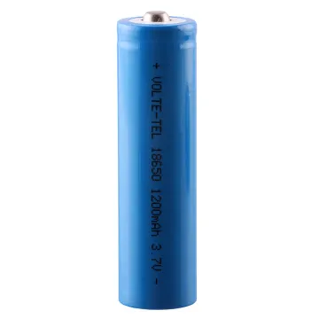 VOLTE-TEL ΜΠΑΤΑΡΙΑ ΕΠΑΝΑΦΟΡΤΙΖΟΜΕΝΗ ΛΙΘΙΟΥ 18650 3.7V 1200mAh Li-ion ΜΕ ΠΡΟΣΤΑΣΙΑ ΚΑΙ ΚΕΦΑΛΗ