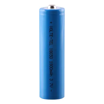VOLTE-TEL ΜΠΑΤΑΡΙΑ ΕΠΑΝΑΦΟΡΤΙΖΟΜΕΝΗ ΛΙΘΙΟΥ 18650 3.7V 1800mAh Li-ion ΜΕ ΠΡΟΣΤΑΣΙΑ KAI ΚΕΦΑΛΗ