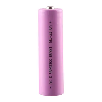VOLTE-TEL ΜΠΑΤΑΡΙΑ ΕΠΑΝΑΦΟΡΤΙΖΟΜΕΝΗ ΛΙΘΙΟΥ 18650 3.7V 2200mAh Li-ion ΜΕ ΠΡΟΣΤΑΣΙΑ ΚΑΙ ΚΕΦΑΛΗ