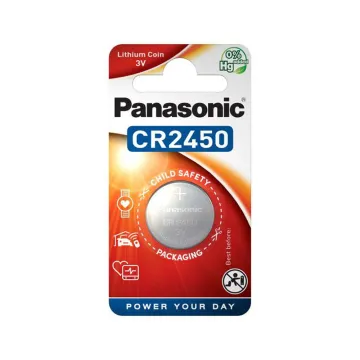 PANASONIC ΜΠΑΤΑΡΙΕΣ ΝΟΜΙΣΜΑΤΟΣ ΛΙΘΙΟΥ CR2450 3V Li-ion 1/BLISTER