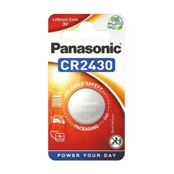 PANASONIC ΜΠΑΤΑΡΙΕΣ ΝΟΜΙΣΜΑΤΟΣ ΛΙΘΙΟΥ CR2430 3V Li-ion 1/BLISTER