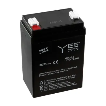 YES ΜΠΑΤΑΡΙΕΣ ΜΟΛΥΒΔΟΥ 12V 2.6Ah MK12-2.6 (70X47X101) ΑΚΡΟΔΕΚΤΗΣ T1/F1 4,75mm