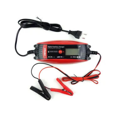 AMIO ΨΗΦΙΑΚΟΣ ΦΟΡΤΙΣΤΗΣ ΜΠΑΤΑΡΙΩΝ 02088 6V-12V, 2Α/4Α ΜΟΛΥΒΔΟΥ/ΑΥΤΟΚΙΝΗΤΟΥ/ΜΟΤΟΣΥΚΛΕΤΑΣ