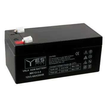 YES ΜΠΑΤΑΡΙΕΣ ΜΟΛΥΒΔΟΥ 12V 3.4Ah/20HR (134x67x61) ΑΚΡΟΔΕΚΤΗΣ T1/F1 4,75mm