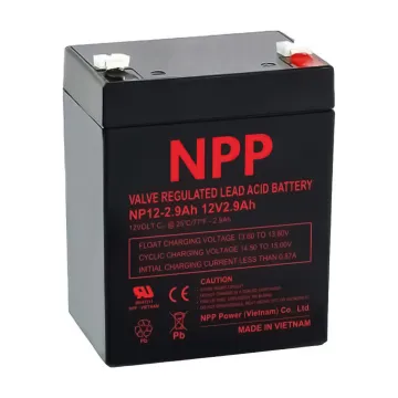 NPP ΜΠΑΤΑΡΙΕΣ ΜΟΛΥΒΔΟΥ 12V 2.9Ah (79Χ56Χ99) ΑΚΡΟΔΕΚΤΗΣ T1/F1 4,75mm
