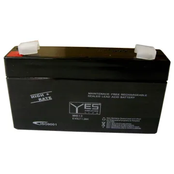 YES ΜΠΑΤΑΡΙΕΣ ΜΟΛΥΒΔΟΥ 6V 1.3Ah MK6-1.3 (97x24x52) ΑΚΡΟΔΕΚΤΗΣ T1/F1 4,75mm