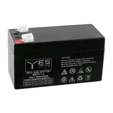 YES ΜΠΑΤΑΡΙΕΣ ΜΟΛΥΒΔΟΥ 12V 1.3Ah/20HR ΜΚ12-1.3 (96X42X52) ΑΚΡΟΔΕΚΤΗΣ T1/F1 4,75mm