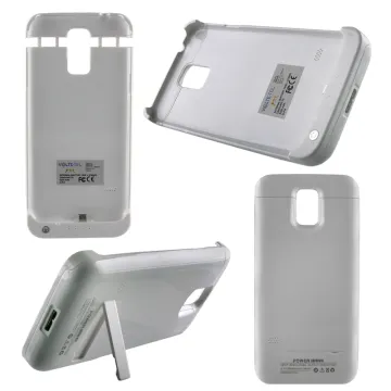SAMSUNG G900 S5 EXTERNAL(BATTERY CASE+STAND)3200mAh Li-Pol WHITE