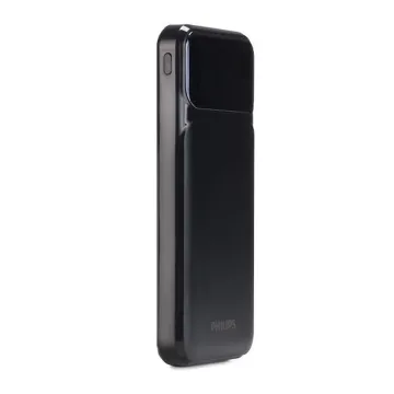 PHILIPS POWER POWER BANK DLP1922CB 10000mAh OUTPUT USB-C 5V-3A/USB-A 5V-2A ΜΕ ΕΝΣΩΜΑΤΩΜΕΝΑ ΚΑΛΩΔΙΑ USB-C,USB-A & LIGHTNING BLACK