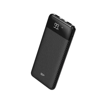 SILICON POWER POWER BANK GS28 10000mAh OUTPUT USB X 2 5V-2.1A/5V-2.1A max-INPUT MICRO USB & TYPE C 5V-2A BLACK OR