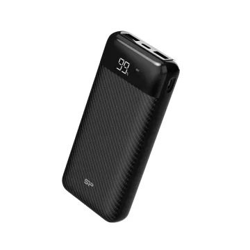 SILICON POWER POWER BANK GS28 20000mAh OUTPUT USB-A X 2 5V-2.1A/5V-2.1A max-INPUT MICRO USB & USB-C X 1 5V-2A BLACK OR