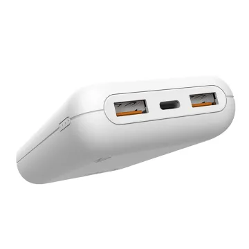 SILICON POWER POWER BANK QS58 20000mAh 20W PD/18W QC 3.0 OUTPUT USB 5V-3A/ USB2 5V-3A/TYPE C 5V-3A/ INPUT TYPE C 5V-2.5A WHITE