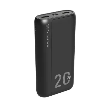 SILICON POWER POWER BANK QS15 20000mAh OUTPUT USB X 2 5V-3A/5V-3A max/ TYPE C 5V-3A /INPUT MICRO USB & TYPE C 5V-3A BLACK OR