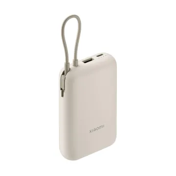 XIAOMI POWER BANK BHR9072GL 10000mAh 2 X 3.A USB-TYPE C FAST CHARGE (INTEGRATED USB-C CABLE) 22.5W BEIGE OR