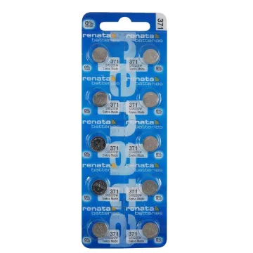 RENATA ΜΠΑΤΑΡΙΕΣ ΡΟΛΟΓΙΟΥ 371/LR69/LR920/SR69/AG6 1.55V 35mAh SILVER OXIDE 1 ΤΕΜ. 10/BLISTER